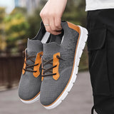 Men's Summer Comfortable Breathable Casual Shoes Large Soft Elastic Net Shoes Sneakers Lightweight Business Men's