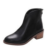 Women's Boots 2025 Autumn/Winter Vintage Martin Boots High-End And Ankle Boots Coarse And Small Short