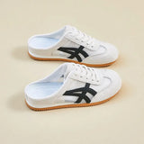 Version Of The First Half Slippers Women's Summer Wear 2025 New Mesh Breathable Bottom Casual Women's Shoes One-Legged