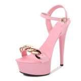 Zingj Button Buckle 13CM15CM Slippers Women's Summer Waterproof Platform Anti-Slip Platform Sexy