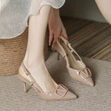 Women's Spring And Summer Light Mouthed Wedding Shoes Large-Size Fashion 2025 Nude Small Scent Wind And Bag