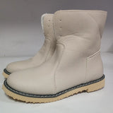 Women's Snow Boots 2025 Autumn And Winter New Large Code Of The Comfortable Mid-Clinity Martin