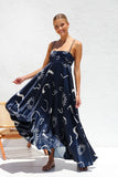 Zingj Spring And Summer 24 New Women's Small Fresh Flower Condole Dress