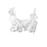 Women's Clothing INS Net Red Explosion Handmade Flower Decoration Slings Short Fashion