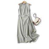 New French Style Sleeveless Dress In