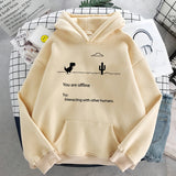And Winter New Harajuku Sweatshirt Couple Shirt Personality Retro Dinosaur