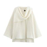 Cloak Style Long Sleeve Hair This Coat 2025 Spring And Autumn New