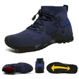 New Four-Season High-Size Outdoor Couples Outdoor Hiking Flying Shoes Hiking Shoes Hiking Shoes Men's T-Walking