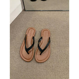Bottom Summer Out Of The Foot Flip-Flops Women's Shoes Wearing 2025 New Summer Beach Cool