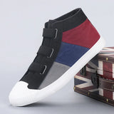 Walk Women's Shoes 2025 Autumn Canvas Coloring Women's Shoes Breathable Soft Soles High Help A Foot Pedal Foot Board
