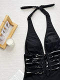 Zingj Single Swit 2024 Sexy Ladies Tex Swimwear