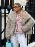 Women's Winter Fashion Temperament Style Wind Artificial Fur Coat