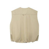 New Folded Loose Vest 0518251 Straight Skirt