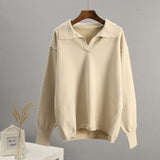 And Winter New Polo Collar Knitted Women's Sweater Hot Selling