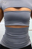 Hollow Out Long Sleeve T-shirts Tops Solid O Neck 2023 Causal Slim Fit Basic Tees Women Sexy T-Shirts Streetwear