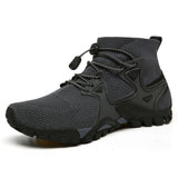 New Four-Season High-Size Outdoor Couples Outdoor Hiking Flying Shoes Hiking Shoes Hiking Shoes Men's T-Walking