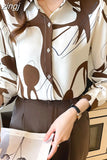 Women Shirt Long-sleeve Chiffon Blouse Women 2023 Spring New Womens Tops Printed Women Clothing Elegant and Youth Woman