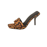 Slippers 2025 Summer Font Light High-Sleeker Cool Slippers Fashion Leopard Prints And