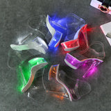 Zingj 34-43 Sexy Super High Heels Luminous Thin Heel Waterproof Platform Sandals Transparent Model Crystal Shoes Wedding