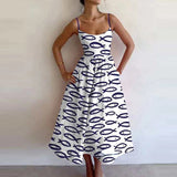 2025 New Women's Fashion Print Folds To The Waist Sling