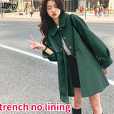 Women Basic Classic Daily All-match Temperament Popular Causal Korean Style Autumn Ladies Loose Retro Minimalist Pure