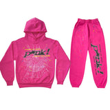 Worldwide Pink Tracksuit Street Loose Dress Set Hm
