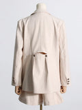 Zingj 2024 New Simple Temperament Long-Sleeved Suit Jacket Vest Suit Pants Suit Female Professional Wear Three-Piece