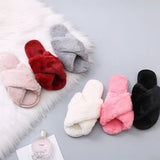 Women's Winter Indoor Cute Korean Version Of Futair Personality With Woolen Cotton Home Dormitory Hairy
