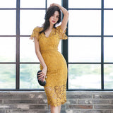 Women's Clothing 2025 New Temperament V-Neck Body Splicing Long Bag Lace Dress