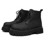 2025 Youth Big Head Tube High Top Round Head Frosted Trend Platform Martin Tens
