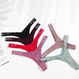 Water Drill English Letter Loose With Sexy Trousers T Trousers Comfortable Ice Silk Thongs Ladies