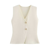 Color Knitted Vest Fashion Leisure 2025 New Women's