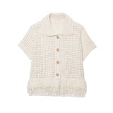 For Women's INS Explosive Ousted Lattice Lattice Knitting