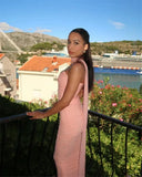 Corset And Bodycon Maxi Skirt With Neckerchief Set-Outfit