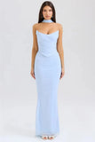 Corset And Bodycon Maxi Skirt With Neckerchief Set-Outfit