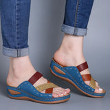 Size 43 Casual Roman Caverns Empty Sandals Cross-Dew Slopes And