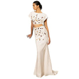 New Star Fashion Heavy Industry Shell Nails Set With Short Top Fishtail Half Skirt