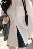 Loose Clothes Women Blouses Korean Fashion White Shirt Spring and Summer 2023 New Long Sleeve Shirt Women Tops