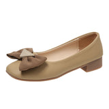 Single-Shoe Women's One-Legged Shallow Women's Shoes 2025 Autumn New Evening Wind French Bow Bean