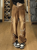Vintage Wash Distressed Star Patch Boyfriend Jeans- Outfit