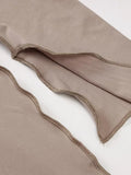 Seam Detail Hooded Maxi Dress- Outfit