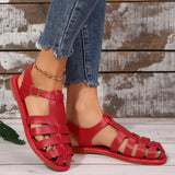Bag Head Flat Sandals Women's New Octopus Fish Leisure Large-Size Beach Cool Drag