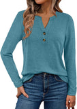 2025 Spring And Autumn Women's Long Sleeves V-Neck Shirt Home Business And Leisure Shirt