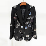 New Star Personality Fashion Big Sleek One-Buckle-Fits-Fit Suit Jacket