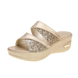 Slopes And Cold Slippers Women's Summer New Squint Fish Mouth Thick Bottom Wearing