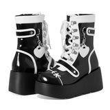 Thick Bottom Boots 2025 New Punk Locomotive Mid-Sleest Boots Girl Cute Spice Girl Martin