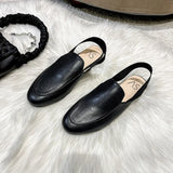 elastic belt half slippers women summer wear Muller shoes 2022 new flat
