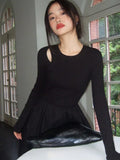 Knitting Maxi Wedding Dresses for Women Clothing O Neck Office Lady Casual Pockets Bodycon Midi Dress Winter 2023