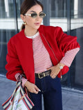 And Autumn 2025 Fashion New Soft Bomber Jacket Women's