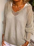 Hair Knitting Hoodie Hoodie Hoodie Thin Loose